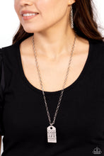 Load image into Gallery viewer, Possible Pendant - Silver-Jewelry-Paparazzi Accessories, Just Because Jewels-Just Because Jewels