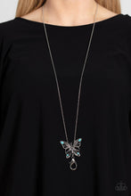 Load image into Gallery viewer, Badlands Butterfly - Blue-Jewelry-Paparazzi Accessories, Just Because Jewels-Just Because Jewels