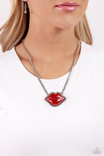 Load image into Gallery viewer, Lip Locked - Red-Jewelry-Paparazzi Accessories, Just Because Jewels-Just Because Jewels