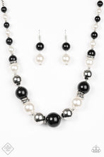 Load image into Gallery viewer, New York Nightlife - White/Black Necklace - Paparazzi Accessories-Jewelry-Just Because Jewels, Paparazzi Accessories-Just Because Jewels
