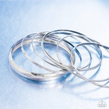 Load image into Gallery viewer, Stackable Stunner - Silver-Jewelry-Paparazzi Accessories, Just Because Jewels-Just Because Jewels