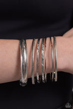 Load image into Gallery viewer, Stackable Stunner - Silver-Jewelry-Paparazzi Accessories, Just Because Jewels-Just Because Jewels