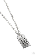 Load image into Gallery viewer, Possible Pendant - Silver-Jewelry-Paparazzi Accessories, Just Because Jewels-Just Because Jewels