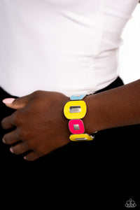 Painted Pairing - Yellow-Jewelry-Paparazzi Accessories, Just Because Jewels-Just Because Jewels
