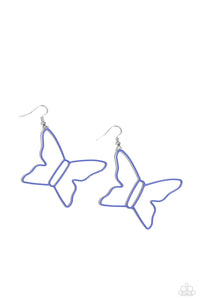 Soaring Silhouettes - Blue-Jewelry-Paparazzi Accessories, Just Because Jewels-Just Because Jewels