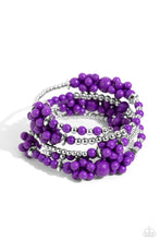 Load image into Gallery viewer, Compelling Clouds - Purple-Jewelry-Paparazzi Accessories, Just Because Jewels-Just Because Jewels