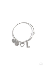 Load image into Gallery viewer, Making It INITIAL - Silver - L-Jewelry-Paparazzi Accessories, Just Because Jewels-Just Because Jewels
