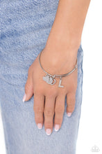 Load image into Gallery viewer, Making It INITIAL - Silver - L-Jewelry-Paparazzi Accessories, Just Because Jewels-Just Because Jewels
