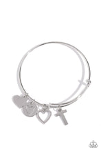 Load image into Gallery viewer, Making It INITIAL - Silver - T-Jewelry-Paparazzi Accessories, Just Because Jewels-Just Because Jewels