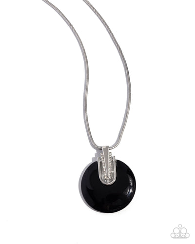 Cutting Charm - Black-Jewelry-Paparazzi Accessories, Just Because Jewels-Just Because Jewels