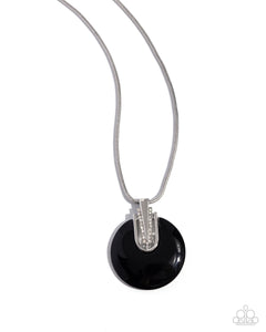 Cutting Charm - Black-Jewelry-Paparazzi Accessories, Just Because Jewels-Just Because Jewels