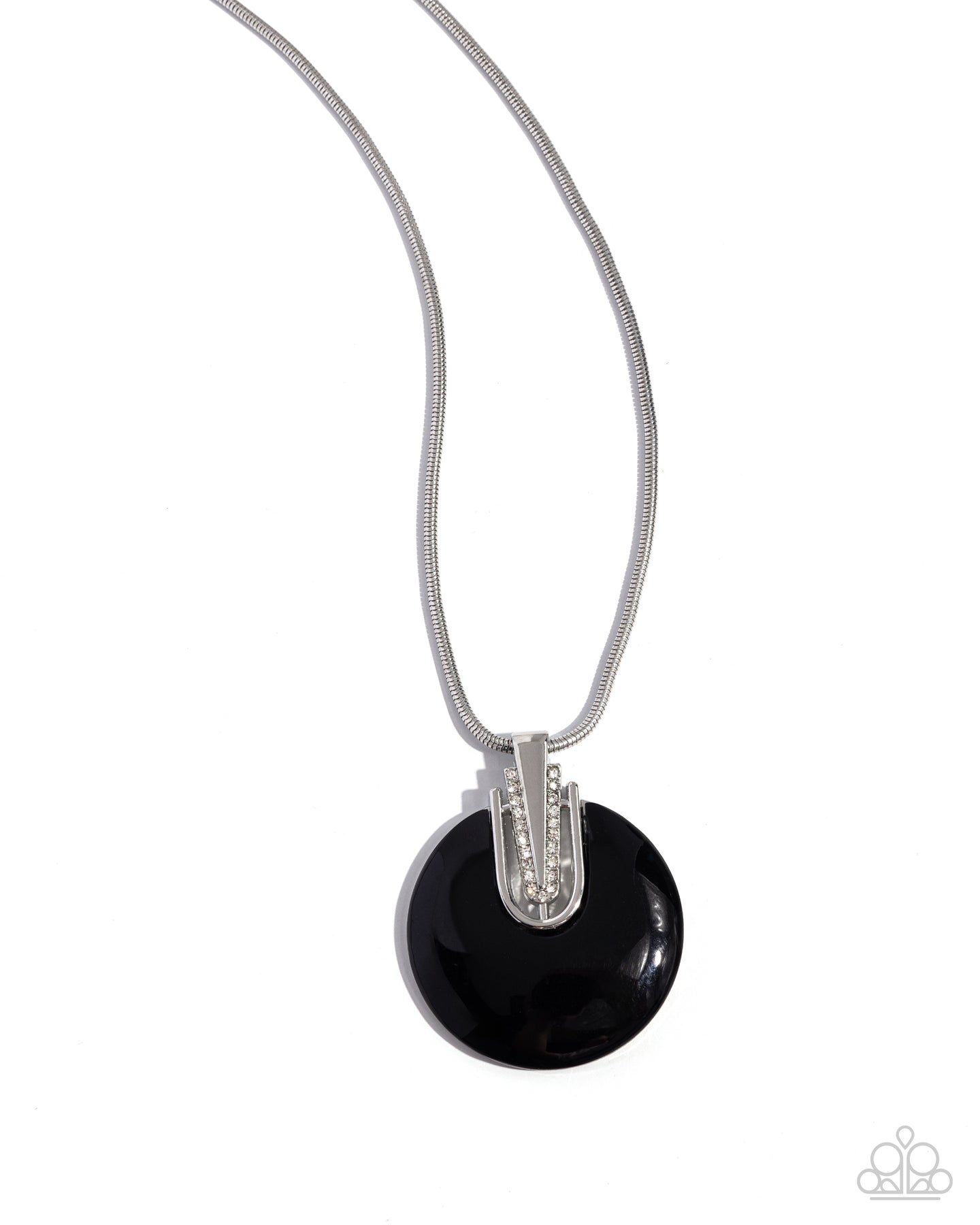 Cutting Charm - Black-Jewelry-Paparazzi Accessories, Just Because Jewels-Just Because Jewels