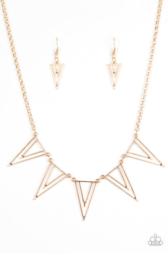 Bite The Big One - Gold-Jewelry-Paparazzi Accessories, Just Because Jewels-Just Because Jewels