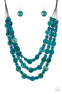 Barbados Bopper - Blue-Jewelry-Just Because Jewels, Paparazzi Accessories-Just Because Jewels