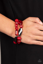 Load image into Gallery viewer, Rockin Rock Candy - Red-Jewelry-Just Because Jewels, Paparazzi Accessories-Just Because Jewels
