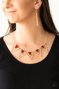 The Pack Leader - Red-Jewelry-Just Because Jewels, Paparazzi Accessories-Just Because Jewels