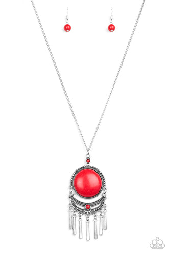 Rural Rustler - Red-Jewelry-Just Because Jewels, Paparazzi Accessories-Just Because Jewels