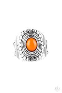 ZEN To One - Orange-Jewelry-Just Because Jewels, Paparazzi Accessories-Just Because Jewels