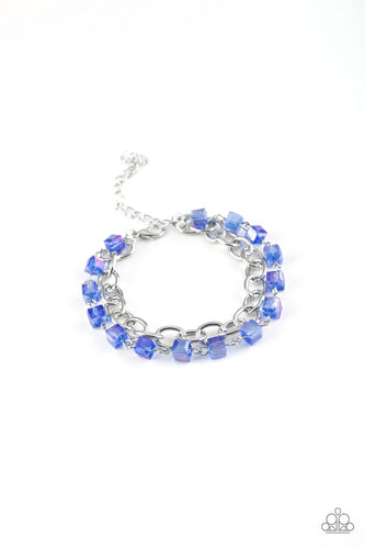 Life Of The Block Party - Blue-Jewelry-Just Because Jewels, Paparazzi Accessories-Just Because Jewels