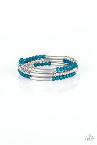 Tourist Trap - Blue-Jewelry-Just Because Jewels, Paparazzi Accessories-Just Because Jewels