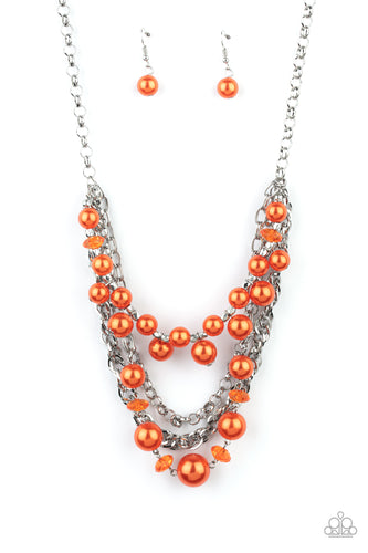 Rockin Rockette - Orange-Jewelry-Just Because Jewels, Paparazzi Accessories-Just Because Jewels