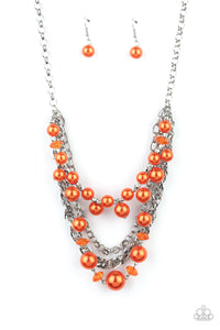 Rockin Rockette - Orange-Jewelry-Just Because Jewels, Paparazzi Accessories-Just Because Jewels