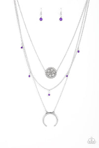 Lunar Lotus - Purple-Jewelry-Just Because Jewels, Paparazzi Accessories-Just Because Jewels