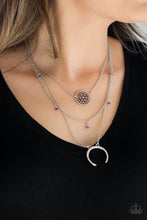 Load image into Gallery viewer, Lunar Lotus - Purple-Jewelry-Just Because Jewels, Paparazzi Accessories-Just Because Jewels