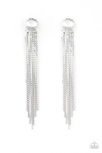 Level Up - White-Jewelry-Just Because Jewels, Paparazzi Accessories-Just Because Jewels