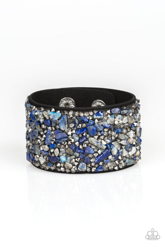 Crush Rush - Blue-Jewelry-Just Because Jewels, Paparazzi Accessories-Just Because Jewels
