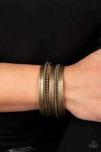 Load image into Gallery viewer, Perfectly Patterned - Brass-Jewelry-Just Because Jewels, Paparazzi Accessories-Just Because Jewels