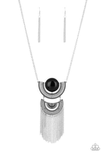Desert Diviner - Black-Jewelry-Just Because Jewels, Paparazzi Accessories-Just Because Jewels