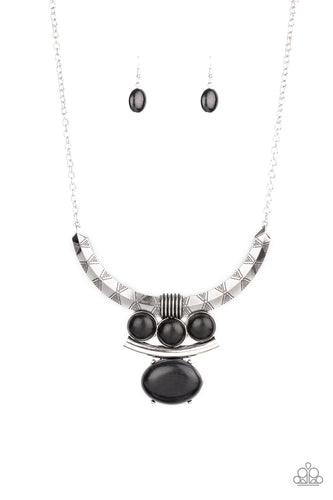 Commander In CHIEFETTE - Black-Jewelry-Just Because Jewels, Paparazzi Accessories-Just Because Jewels