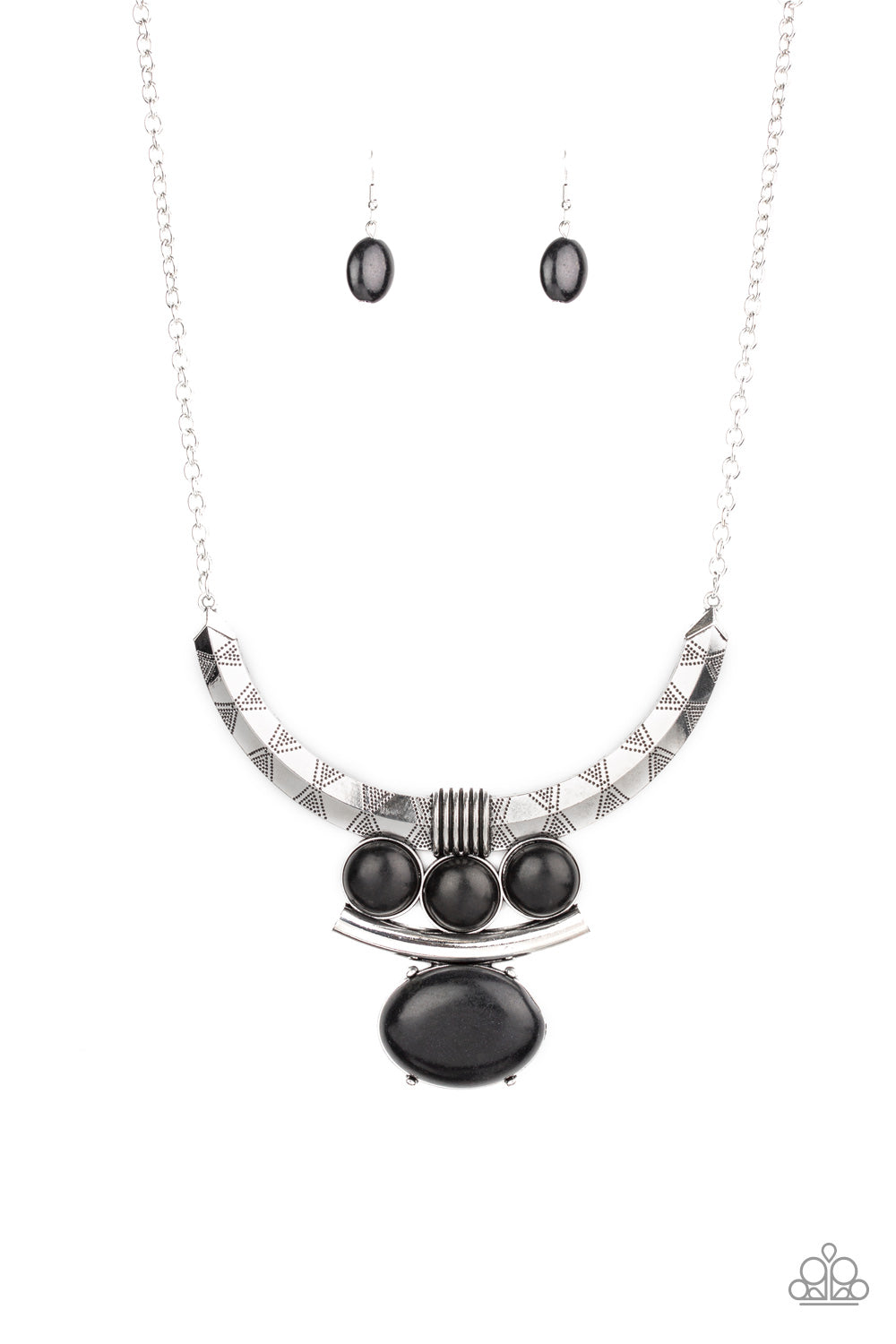 Commander In CHIEFETTE - Black-Jewelry-Just Because Jewels, Paparazzi Accessories-Just Because Jewels