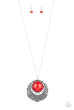 Load image into Gallery viewer, Medallion Meadow - Red-Jewelry-Just Because Jewels, Paparazzi Accessories-Just Because Jewels