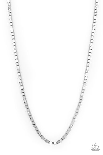 Boxed In - Silver-Jewelry-Just Because Jewels, Paparazzi Accessories-Just Because Jewels