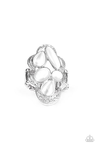 Cherished Collection - White-Jewelry-Just Because Jewels, Paparazzi Accessories-Just Because Jewels