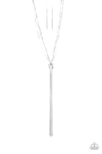 Forget Me KNOT - Silver-Jewelry-Just Because Jewels, Paparazzi Accessories-Just Because Jewels