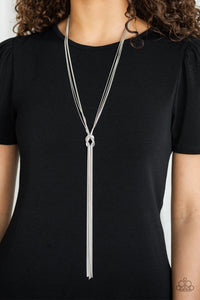 Forget Me KNOT - Silver-Jewelry-Just Because Jewels, Paparazzi Accessories-Just Because Jewels