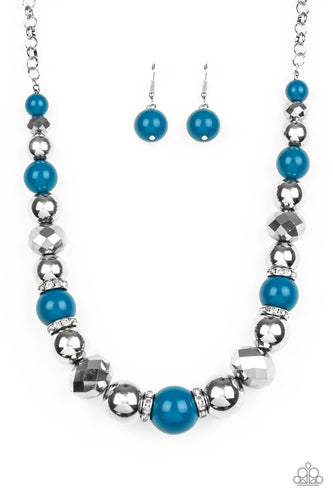 Weekend Party - Blue-Jewelry-Just Because Jewels, Paparazzi Accessories-Just Because Jewels
