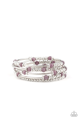 Colorful Charisma - Purple-Jewelry-Just Because Jewels, Paparazzi Accessories-Just Because Jewels
