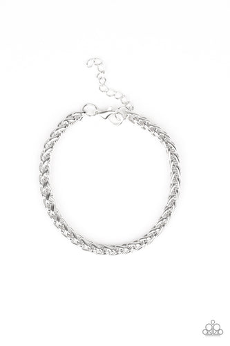Knocked It Out Of The Park - Silver-Jewelry-Just Because Jewels, Paparazzi Accessories-Just Because Jewels