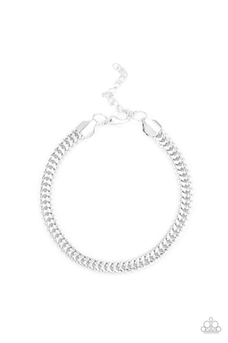 One-Two Knockout - Silver-Jewelry-Just Because Jewels, Paparazzi Accessories-Just Because Jewels