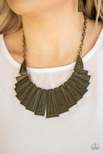 Load image into Gallery viewer, Metro Mane - Brass-Jewelry-Just Because Jewels, Paparazzi Accessories-Just Because Jewels