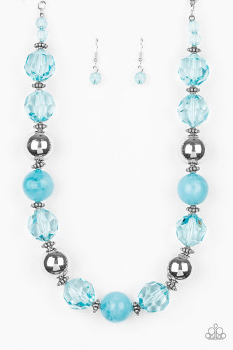 Very Voluminous - Blue-Jewelry-Just Because Jewels, Paparazzi Accessories-Just Because Jewels