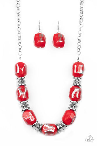 Girl Grit - Red-Jewelry-Just Because Jewels, Paparazzi Accessories-Just Because Jewels