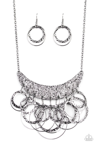 Metro Eclipse - Black-Jewelry-Just Because Jewels, Paparazzi Accessories-Just Because Jewels