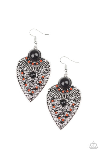 Tribal Territory - Black-Jewelry-Just Because Jewels, Paparazzi Accessories-Just Because Jewels