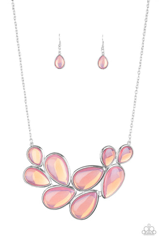 Iridescently Irresistible - Pink-Jewelry-Just Because Jewels, Paparazzi Accessories-Just Because Jewels