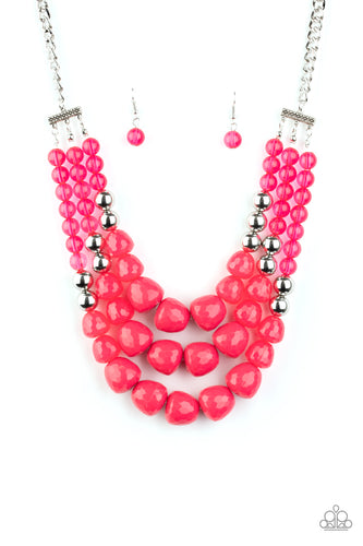 Forbidden Fruit - Pink-Jewelry-Just Because Jewels, Paparazzi Accessories-Just Because Jewels